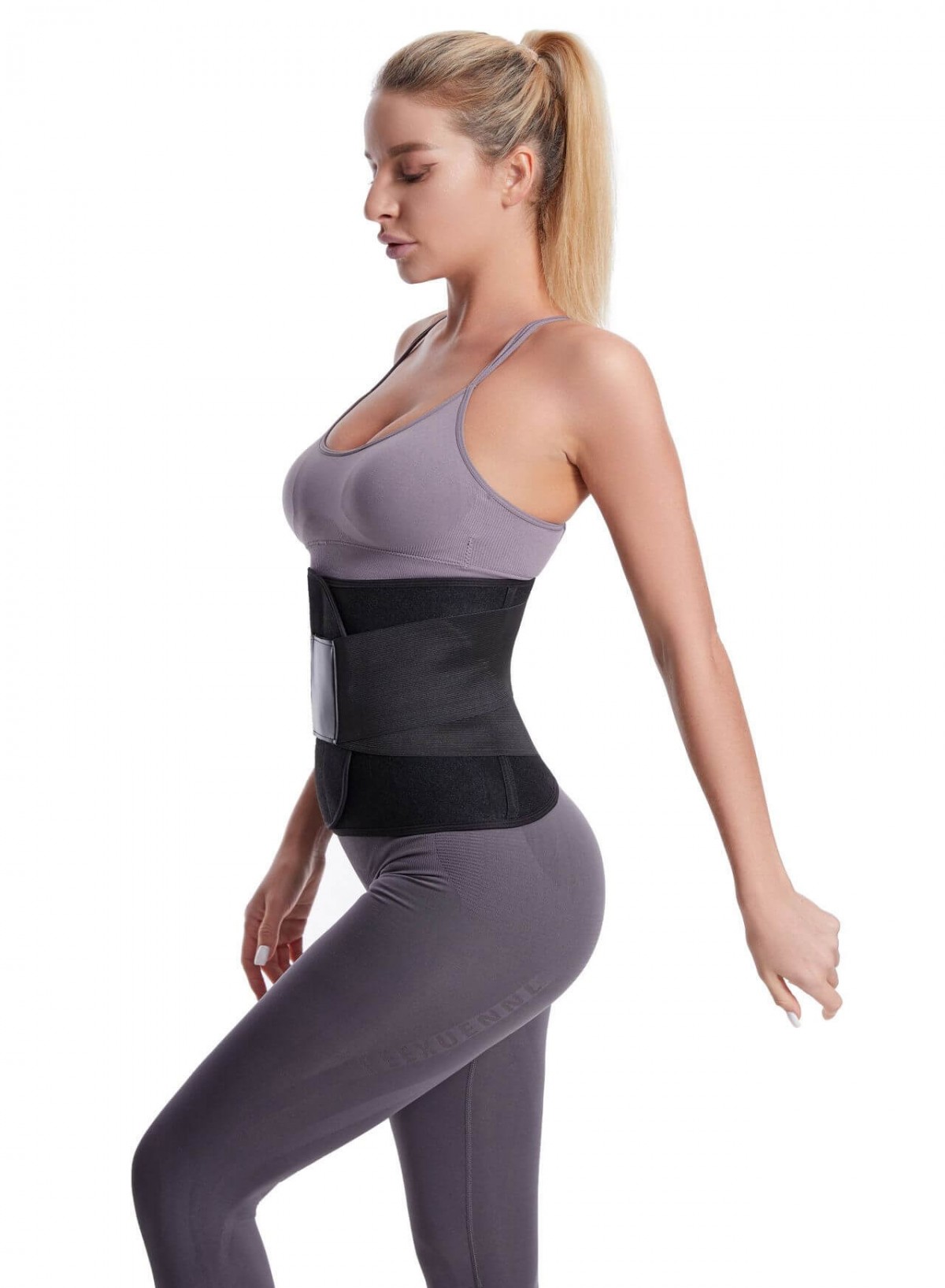 Postpartum Belly Band Abdominal Binder Belly Wrap C section Recovery Belt  Back Support Waist Shapewear Compression Wrap,black,black,M，G82348