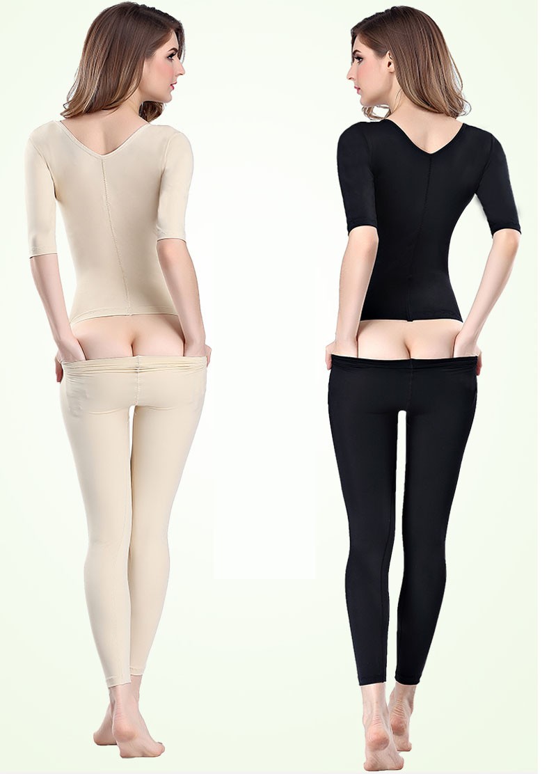 1 Postpartum Butt Lifter Girdle Seamless Full Body Compression Bodysuit  with long Shaper - Siamslim